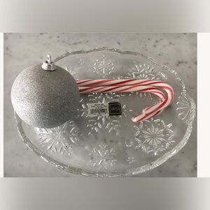 Mikasa Snowflake Crystal Candy dish